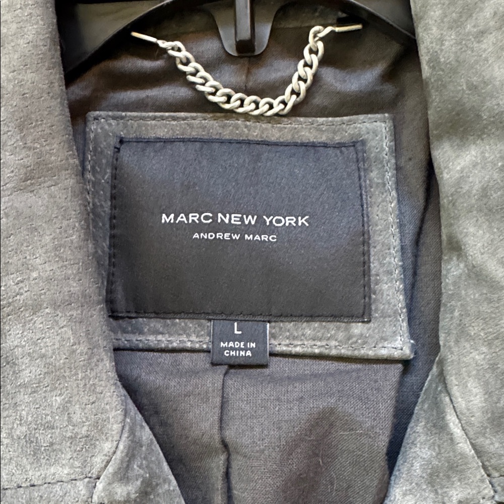 Marc New York Gray Suede biker jacket. - Picture 2 of 11
